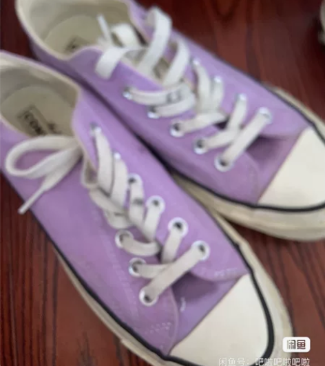 正品 正品 匡威38码 香芋紫 超级显白 ...