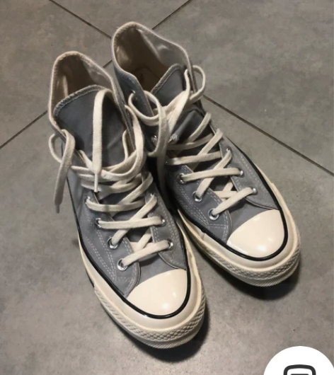 匡威converse新款雾霾蓝高帮鞋 al...
