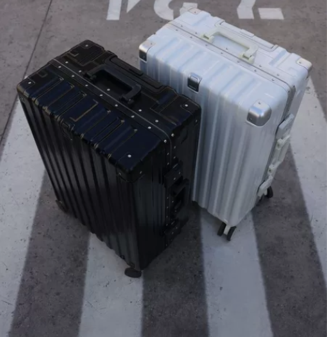 兰芭莎行李箱男24寸铝框拉杆箱女小型20耐...