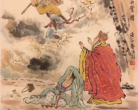 纯手绘 西游记故事 经典故事 三打白骨精 ...
