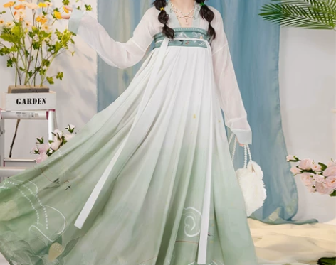 云芳晴青禾月唐制汉服女中国风正品原创对襟齐...