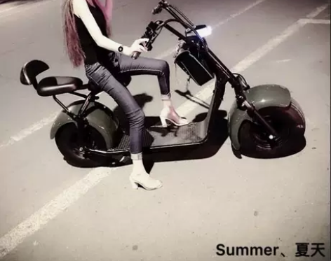 电动车 电车宽胎电动自行车电动滑板锂哈雷