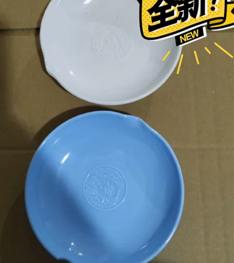 一得阁硬塑料墨蝶，直径12cm，有蓝色和白...