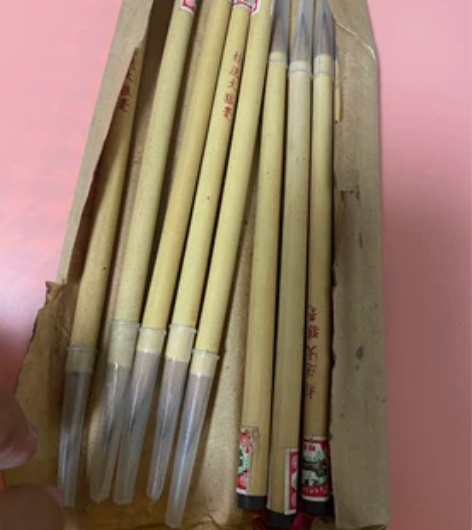 70年代上海老周虎臣狼毫笔,包老,保真,全...