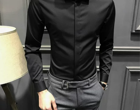 衬衫衬衣冬季2022男士衬衫长袖加绒保暖修...