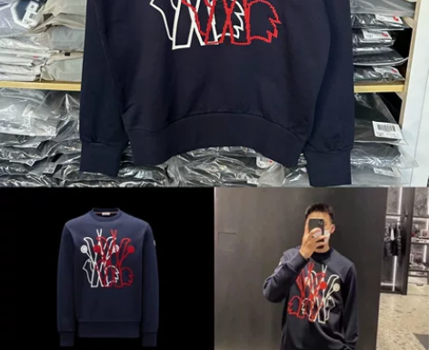 现货正品Moncler盟可睐 蒙口刺绣男士...