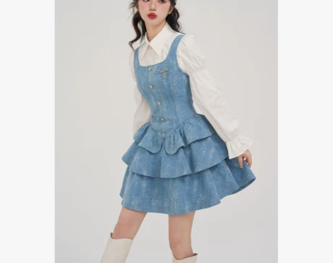 无糖贩售 多巴胺甜妹风2023新款气质显瘦...