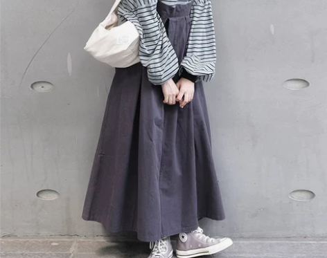 连衣裙CRISP 日系全棉奶系背带裙夏季小...