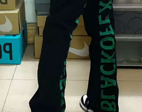 黑色裤子女夏季宽松直筒长裤美式复古设计感小...