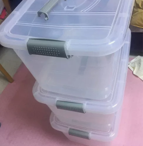 透明塑料三件套收纳箱装衣服特大小号收纳盒 ...