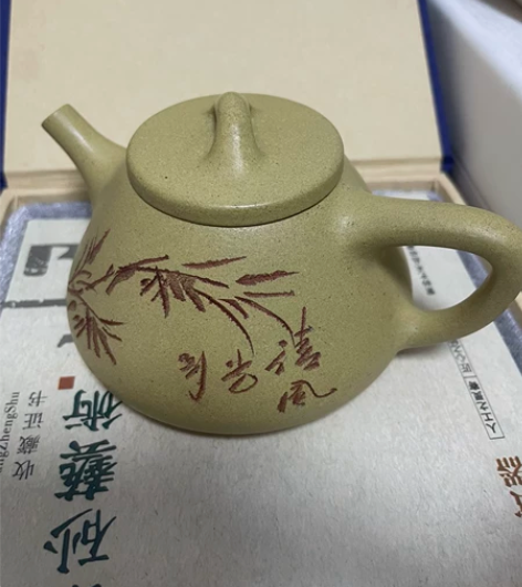原矿本山绿全手石飘150cc 9孔出水 物...