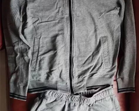 彪马Puma男士休闲套装纯棉运动套装灰色运...