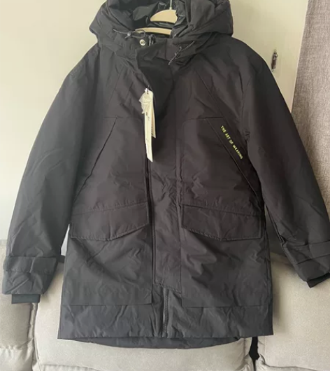 全新男士羽绒服中款M外套冬季加厚 适合身高...