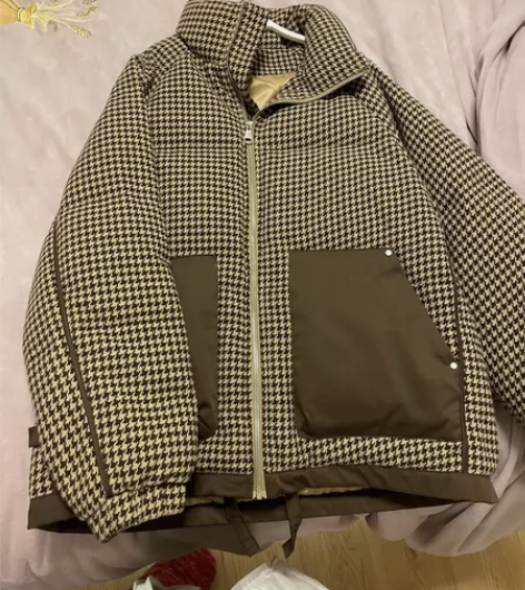 男士羽绒服   非常保暖 因老公穿着手臂太...