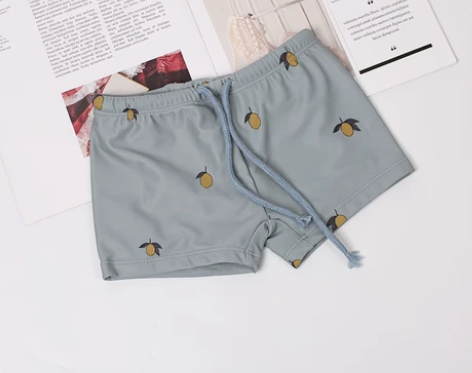 ins款ks男宝蓝色泳衣男童长袖连体泳装儿...