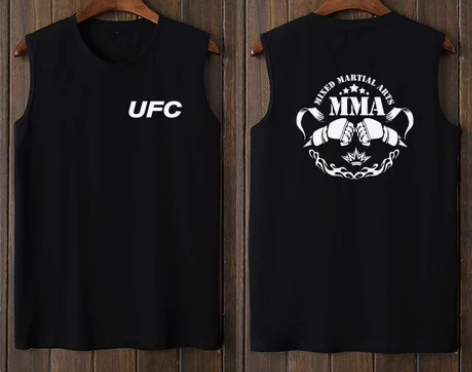 UFC格斗MMA混合格斗武术拳击运动背心T...