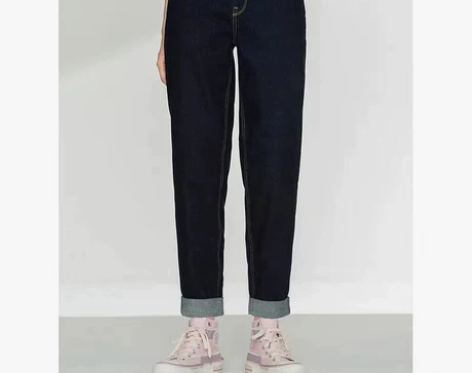 Lee牛仔裤女2021秋冬新品高腰水洗直筒...