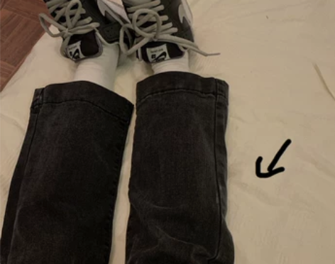 卤卤lulu黑色直筒牛仔裤女2020新款高...