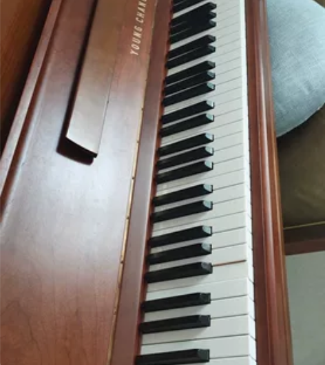出韩国英昌钢琴,孩子学琴买的,结果学了2个...