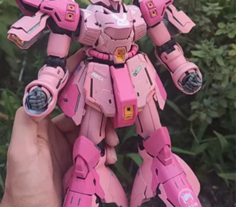 万代mg 樱花粉红沙扎比 屋内光线较暗，均...