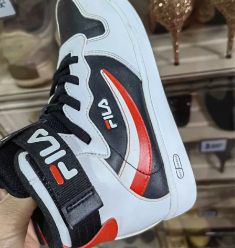 FILA斐乐童鞋小童板鞋子秋冬季高帮篮球鞋...