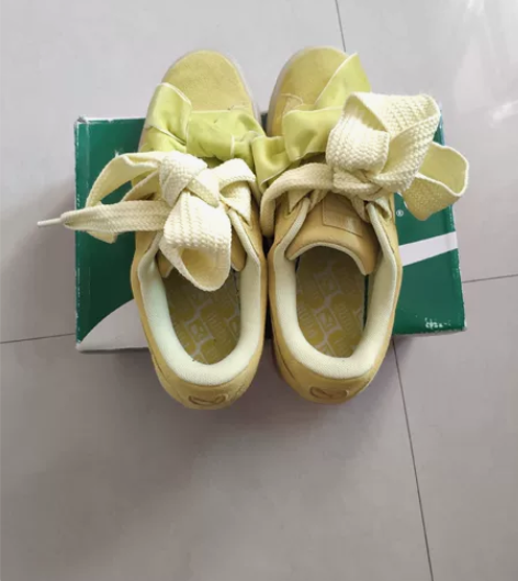 PUMA彪马女款休闲板鞋丝带蝴蝶结 哈雷娜...