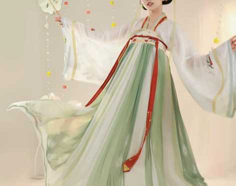 都城南庄汉服陌上桑夏季薄纱一片式齐胸襦裙女...