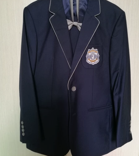 启迪中学男生西装校服,外套长裤领结一套,1...