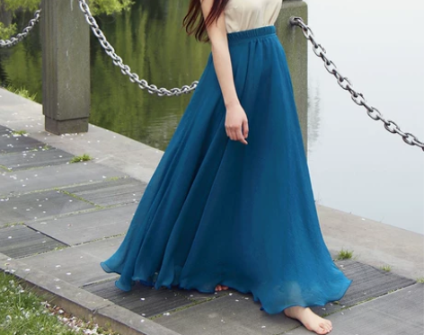 【天天特价】仙女8米大摆裙沙滩度假拖地显瘦...