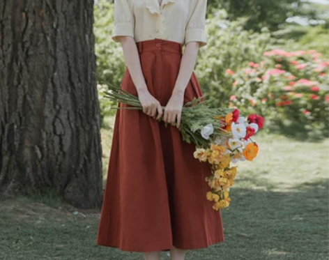 80年代复古港风女装夏季妈妈连衣裙法式桔梗...