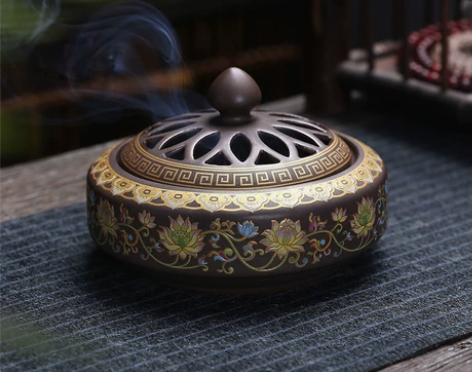 闲置出 景泰蓝香炉工艺品摆件创意家居室内香...