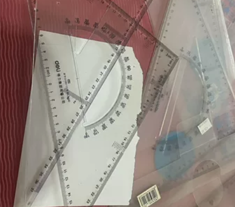 得力斜边超大号三角板（37厘米），全新12...