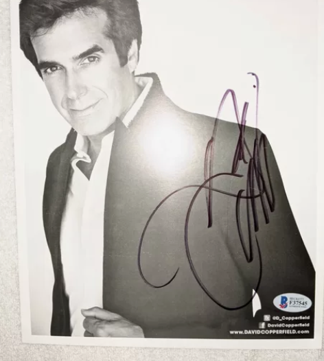 魔术师大卫科波菲尔亲笔签名照片，墨迹完美 ...