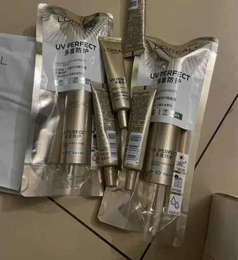 全新欧莱雅小金管防晒，30毫升60出，15...