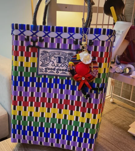 泰国手工编织包小众潮牌菜篮子手拎托特女手提...