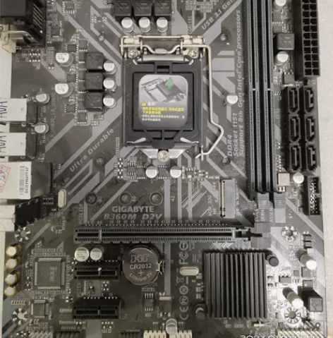 技嘉b360m d2v主板 包邮无挡片 没...