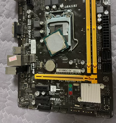 映泰h110mgc主板少了个针脚保护壳，c...