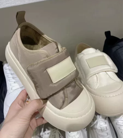 全新加棉厚底面包鞋娃娃鞋羽绒鞋 38码，码...