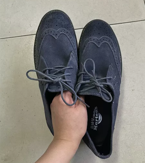 布洛克男鞋麂皮男鞋意威曼商务男鞋 全新买回...