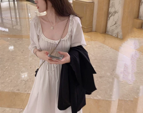 【狂欢价】2021早春新款chic小裙子法...