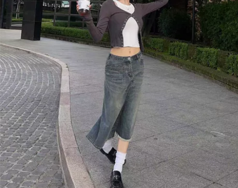 IC独家定制 复古时髦尖子生!怀旧水洗 莱...