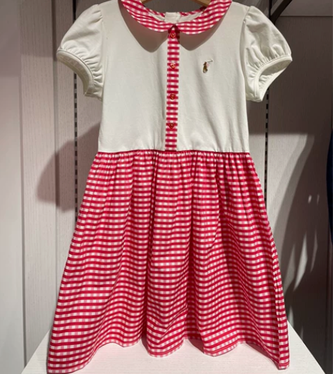 polo sport女童 polo裙娃娃领...