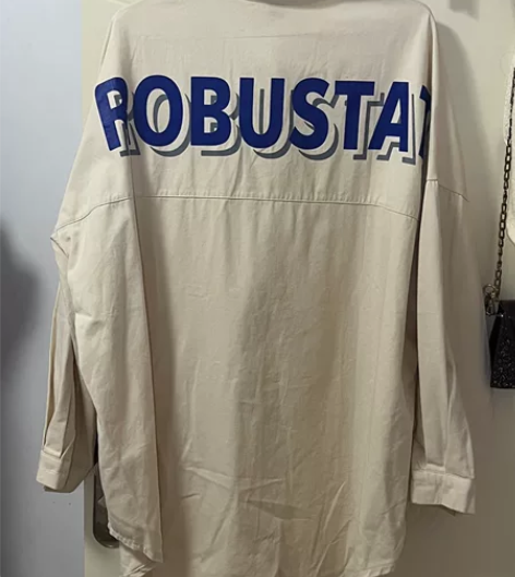 男女同款中性风韩版宽松衬衣，是那种有点像牛...