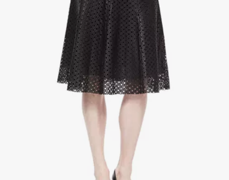 新年特惠 T家秋款镂空真皮半身裙中裙A字裙...