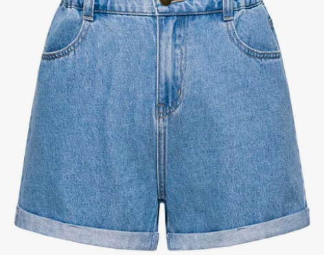 【狂欢价】森马牛仔短裤女夏季新款高腰裤翻边...