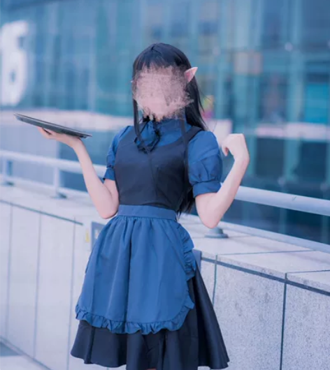 多肉君 异世界食堂cos服 阿蕾塔 黑 c...