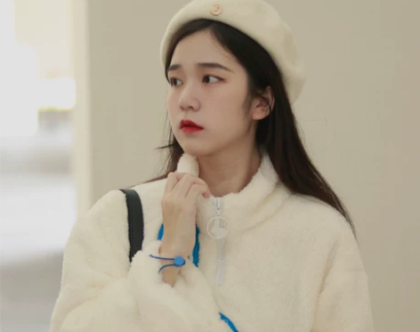 帽子女秋冬韩版日系百搭英伦复古甜美可爱羊毛...