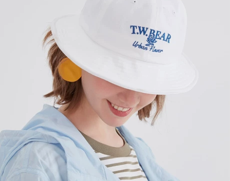 teenie weenie小熊帽子女太阳帽...