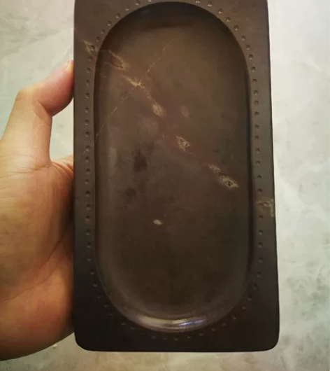 正宗端砚，上世纪八十年代的旧库存货 石质细...