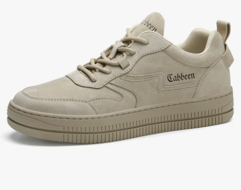 卡宾空军一号男低帮板鞋韩版真皮运动鞋潮流百...